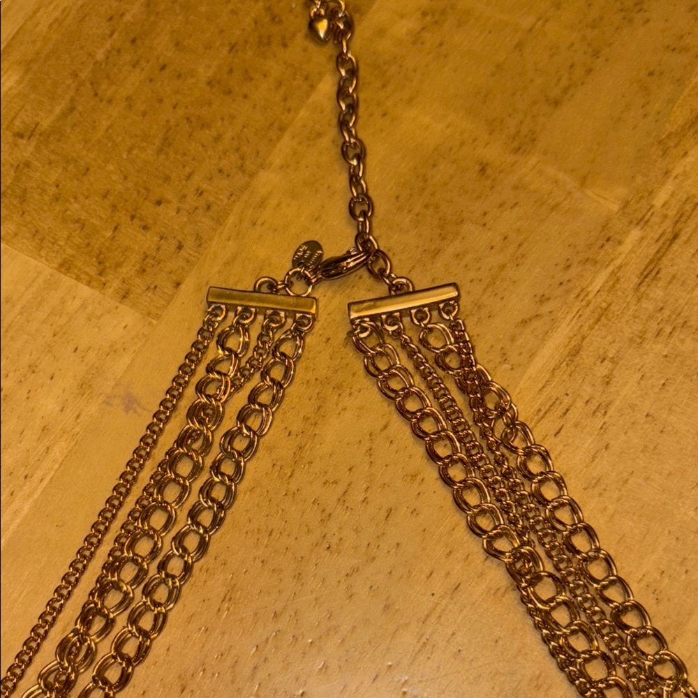 Multicolor Gemstone Statement Necklace - image 3